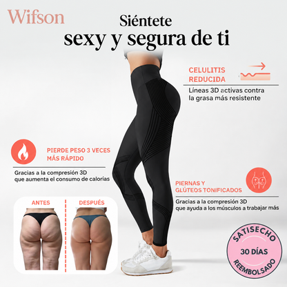 Leggings 3D Wifson – Redefine tu silueta sin esfuerzo