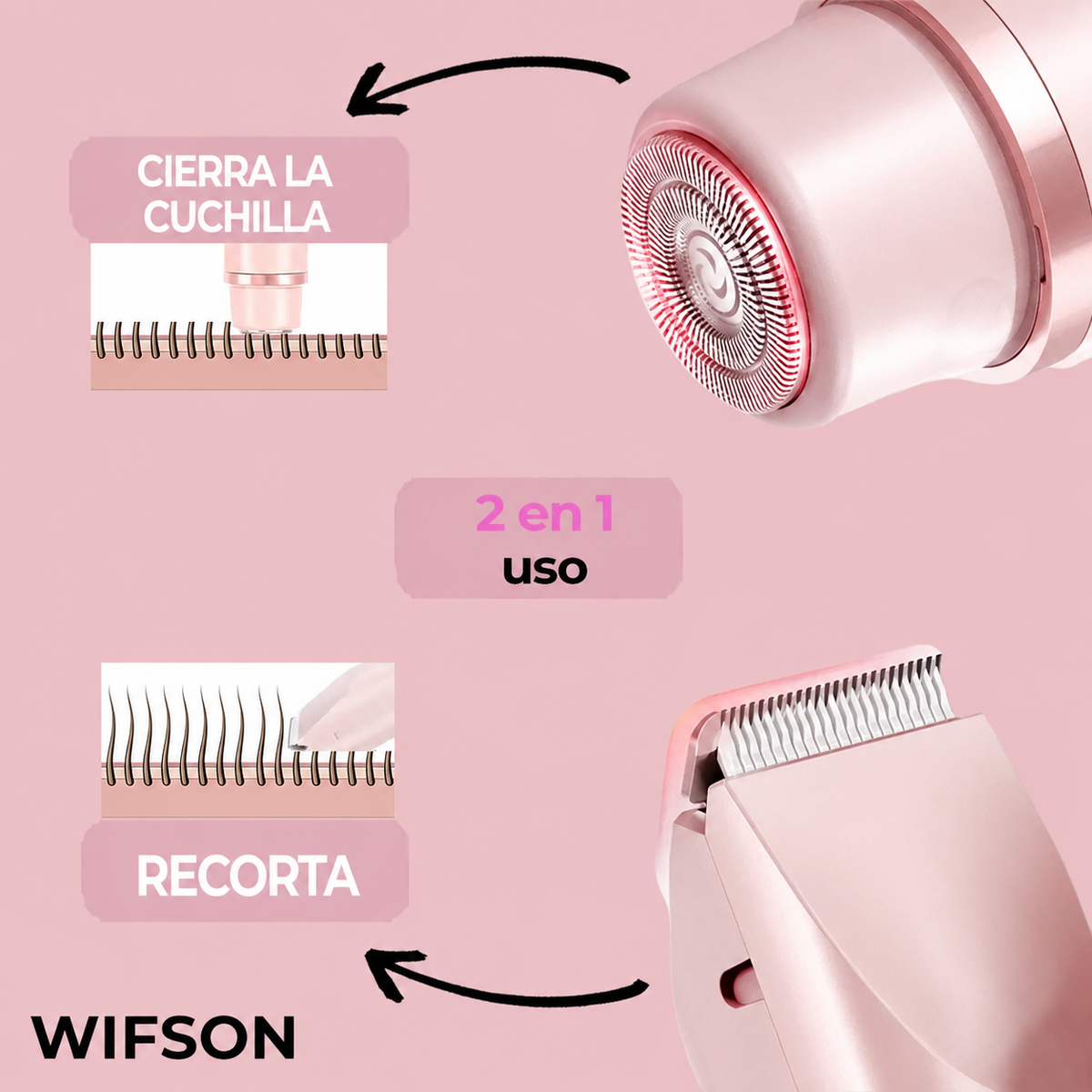 Wifson™ Afeitadora 2-en-1 para mujer