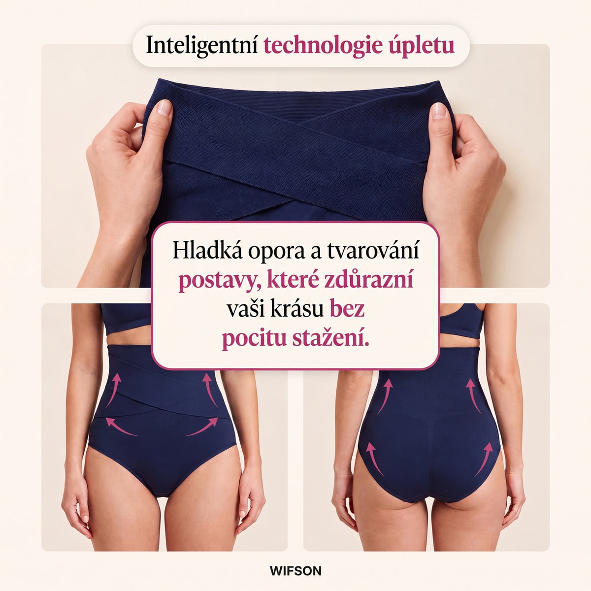 Wifson Modelující kalhotky — inteligentní technologie úpletu